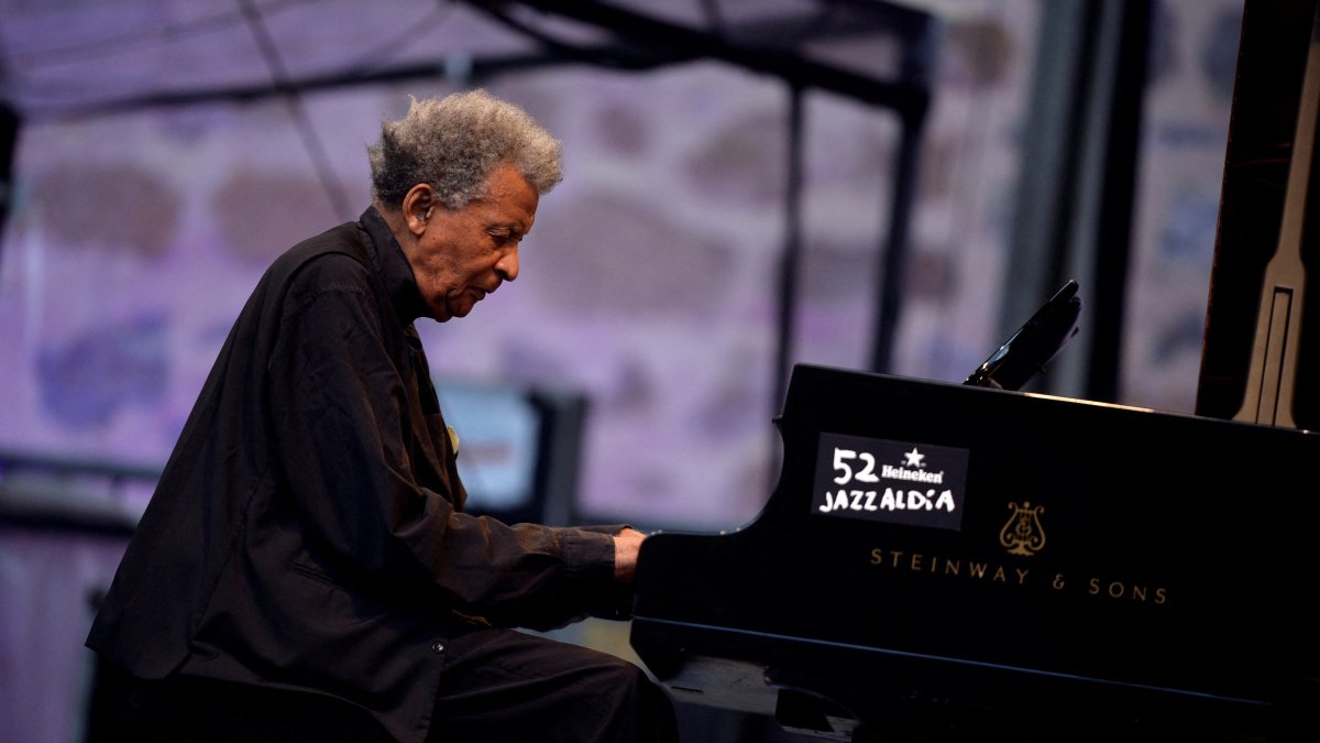 Abdullah Ibrahim performs at the Jazzaldia Festival, San Sebastian, Spain, July 25, 2017. (Reuters Photo)