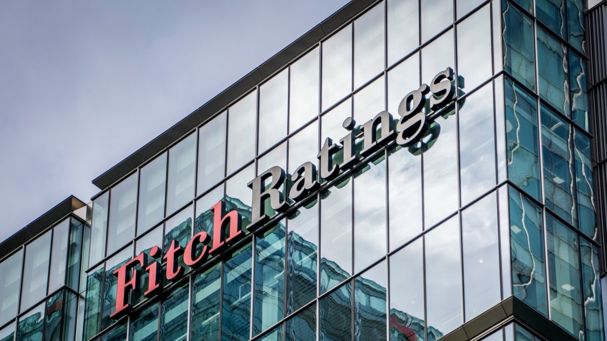 The logo of Fitch Ratings is seen on a building in London, U.K., October 2018. (Shutterstock Photo)