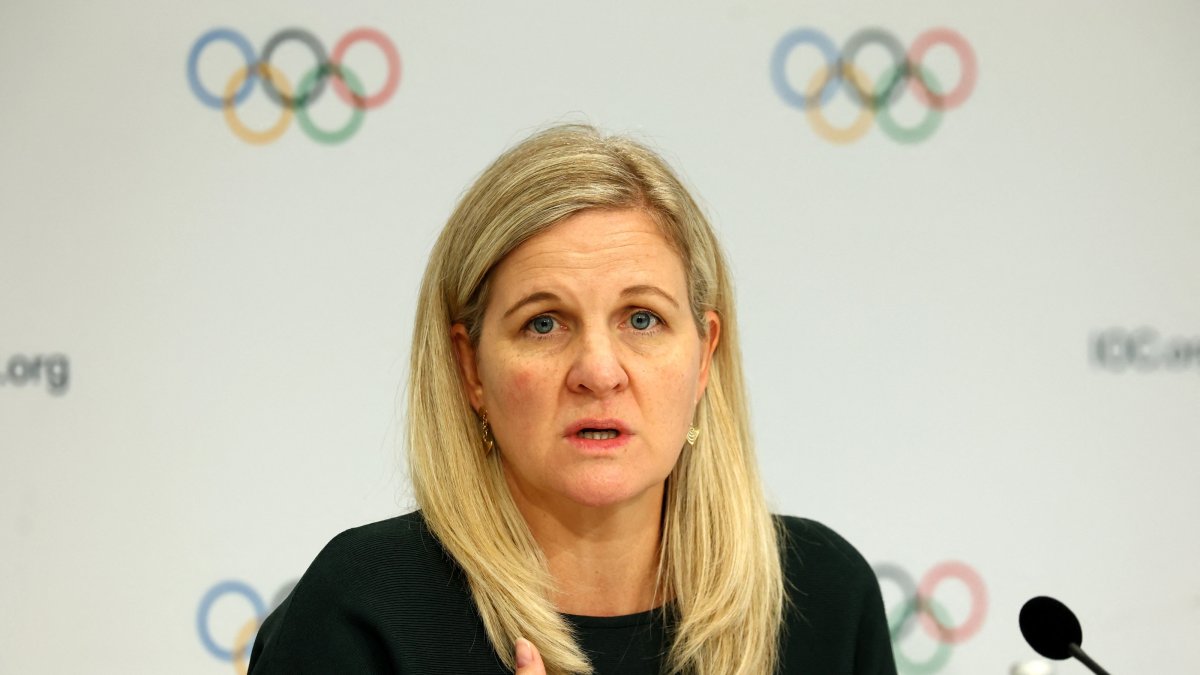 International Olympic Committee President Kirsty Coventry during the IOC Extraordinary Session at SwissTech Convention Center, Ecublens, Switzerland, June 24, 2026. (Reuters Photo)