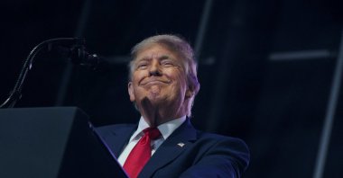 U.S. President Donald Trump speaks at a rally to kick off the Great American State Fair in celebration of the 250th anniversary of U.S. independence on the National Mall, Washington, U.S., June 24, 2026. (Reuters Photo)
