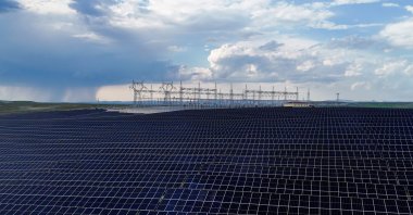 A general view of solar panels at the solar plant of the Istanbul Airport operator, iGA, Eskişehir, central Türkiye, June 3, 2026. (AA Photo)
