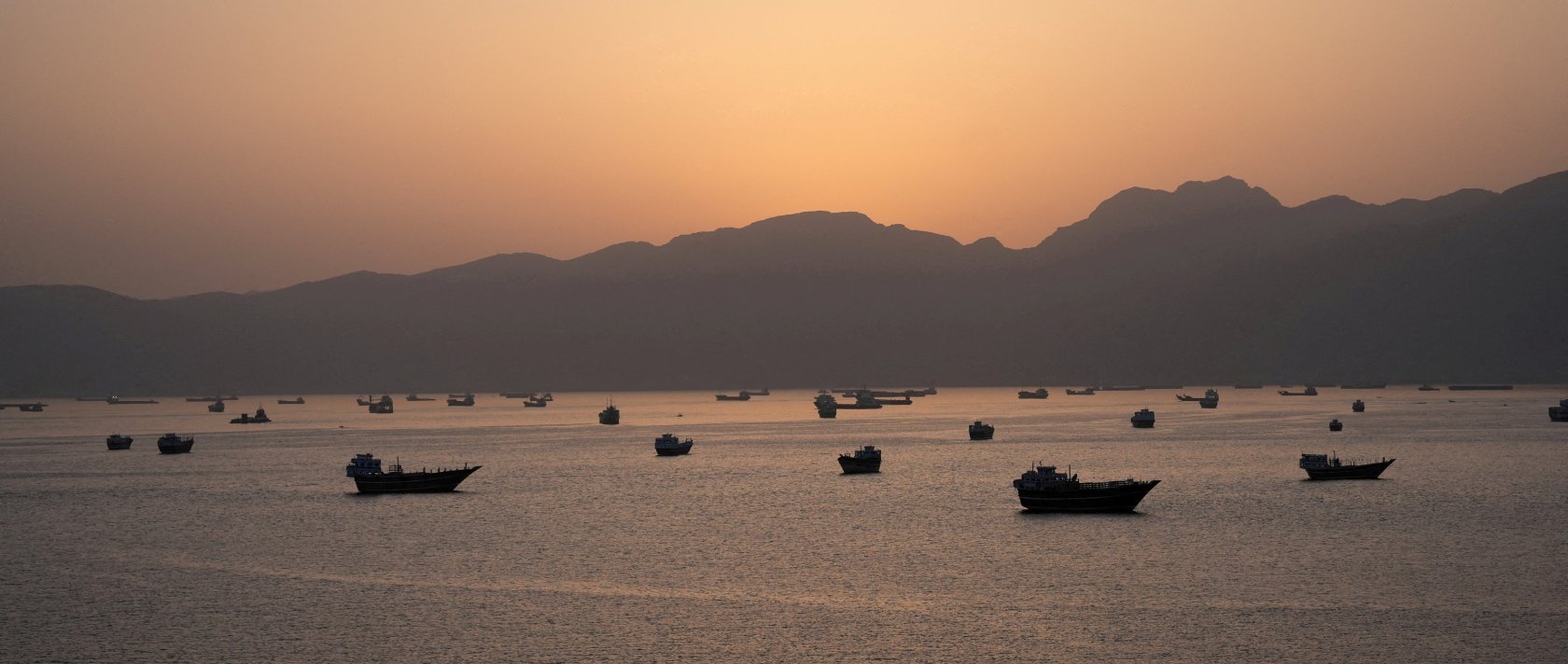 Ships and boats in the Strait of Hormuz, Musandam, Oman, May 1, 2026. (Reuters File Photo)