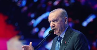 President Recep Tayyip Erdoğan speaks at the Turkish Exporters Assembly's (TİM) 33rd Ordinary General Assembly and Export Champions Awards Ceremony in Istanbul, June 26, 2026. (AA Photo)
