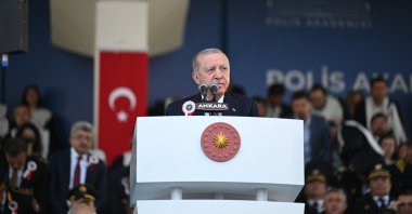 President Recep Tayyip Erdoğan delivers a speech at an event, Ankara, Türkiye, June 25, 2026. (AA Photo)