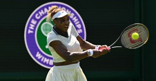U.S. player Serena Williams trains at the practice courts at The All England Lawn Tennis and Croquet Club, Wimbledon, London, U.K., June 24, 2026. (AFP Photo)