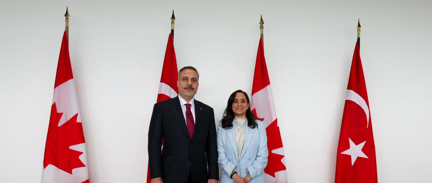 Foreign Minister Hakan Fidan and Canadian Foreign Minister Anita Anand meet in Ottawa, June 26, 2026. (AA Photo)