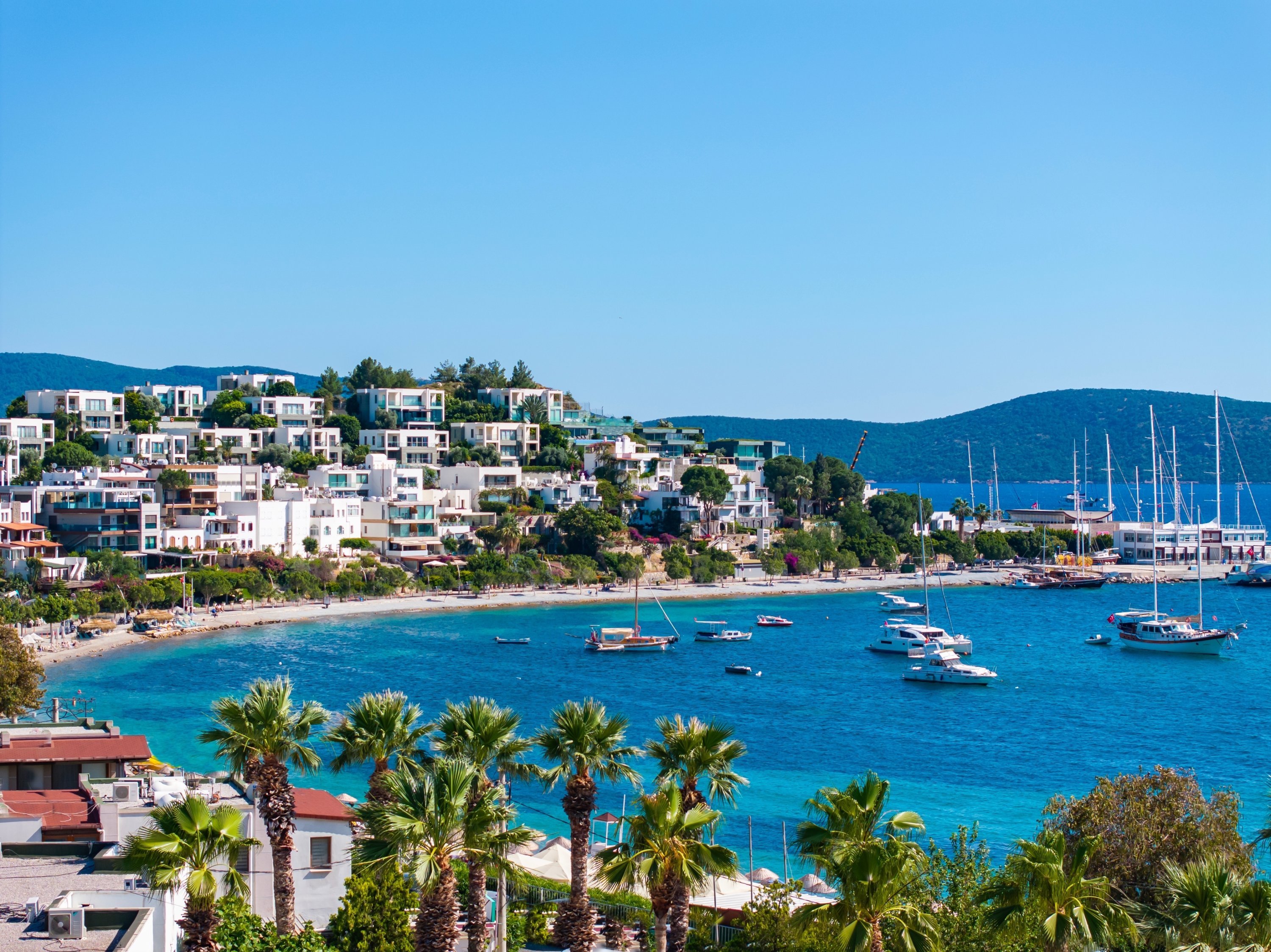 A general view of the coastline, Bodrum Mugla, Turkiye. (Shutterstock Photo)