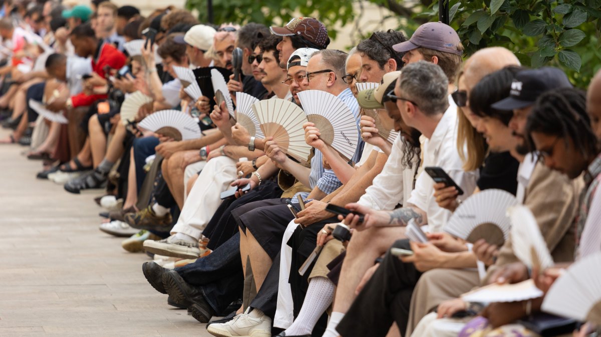 Ambiance during the Soshiotsuki Menswear Spring/Summer 2027 show as part of Paris Fashion Week, Paris, France, June 27, 2026. (Getty Images Photo)