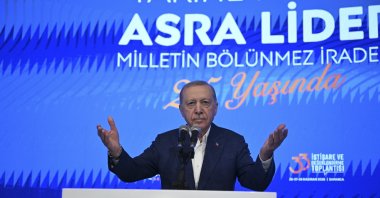 President Recep Tayyip Erdoğan speaks at the event in Sapanca, Sakarya, northwestern Türkiye, June 28, 2026. (AA Photo) 