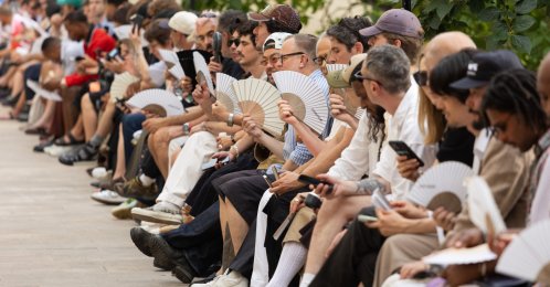 Ambiance during the Soshiotsuki Menswear Spring/Summer 2027 show as part of Paris Fashion Week, Paris, France, June 27, 2026. (Getty Images Photo)
