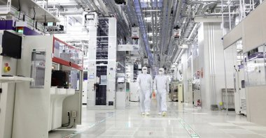 A view shows Samsung Electronics' chip production plant at Pyeongtaek, South Korea, in this handout picture obtained Sept. 7, 2022. (Reuters Photo)