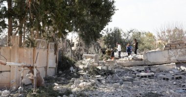 A street in Dara after Israeli airstrikes, Syria, March 18, 2026. (AFP Photo)