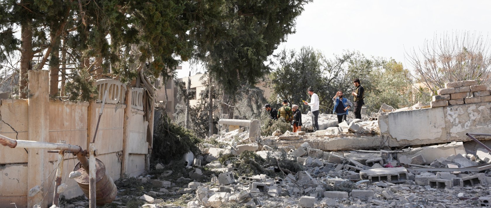 A street in Dara after Israeli airstrikes, Syria, March 18, 2026. (AFP Photo)