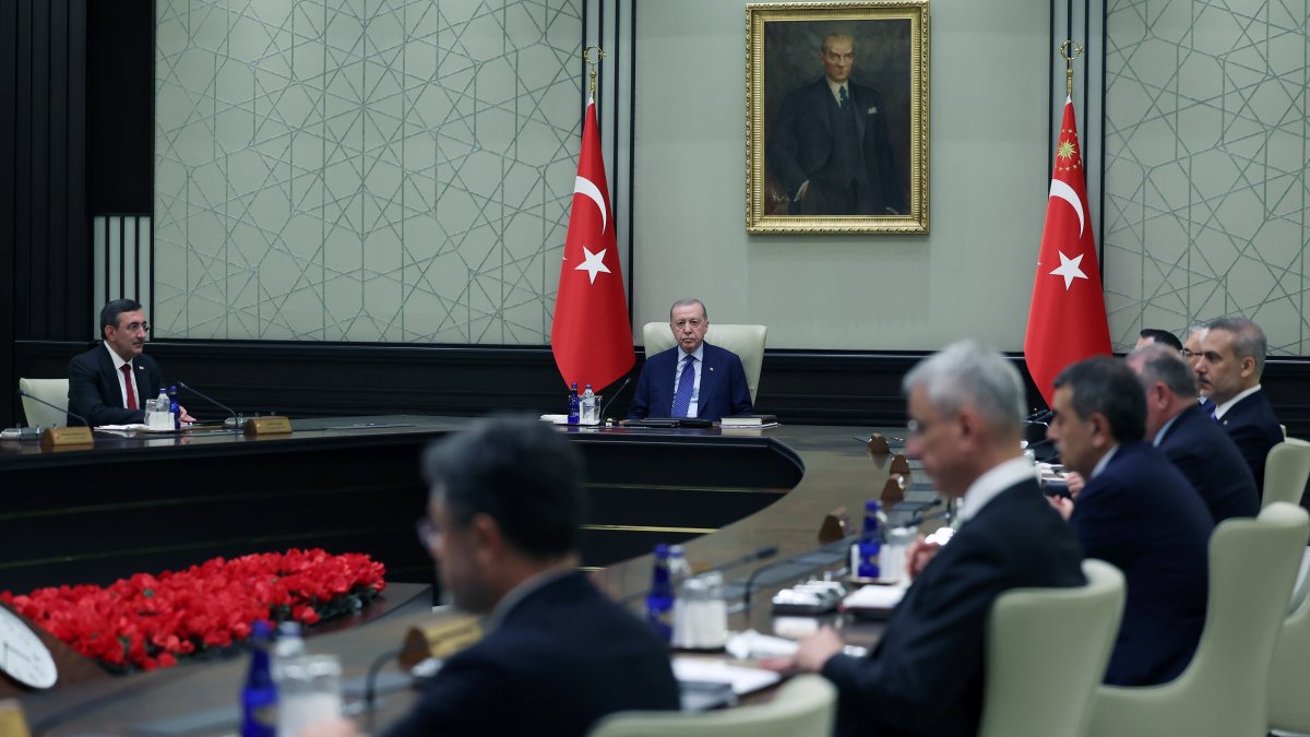 President Recep Tayyip Erdoğan chairs a Cabinet meeting in Ankara, June 30, 2026. (AA Photo)