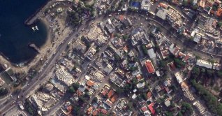 A satellite image shows the destruction caused by an earthquake in Caraballeda, Venezuela, June 27, 2026. (Reuters Photo)