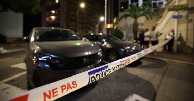 Police cordon off the area of an explosion that occurred at a residential building, Monaco, near the border with France, June 29, 2026. (AFP Photo)