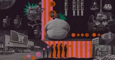 "Obesity is a public health crisis that reduces an individual's quality of life, restricts their mobility, and threatens their psychological health." (Illustration by Daily Sabah designer Mehmet Mücahit Yılmaz)