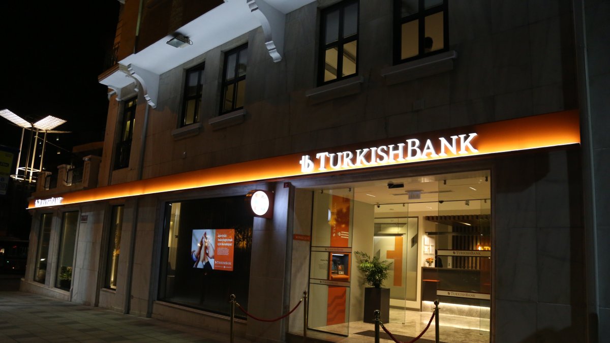 A logo of Turkish Bank is seen on its branch, Istanbul, Türkiye. (Courtesy of Turkish Bank)