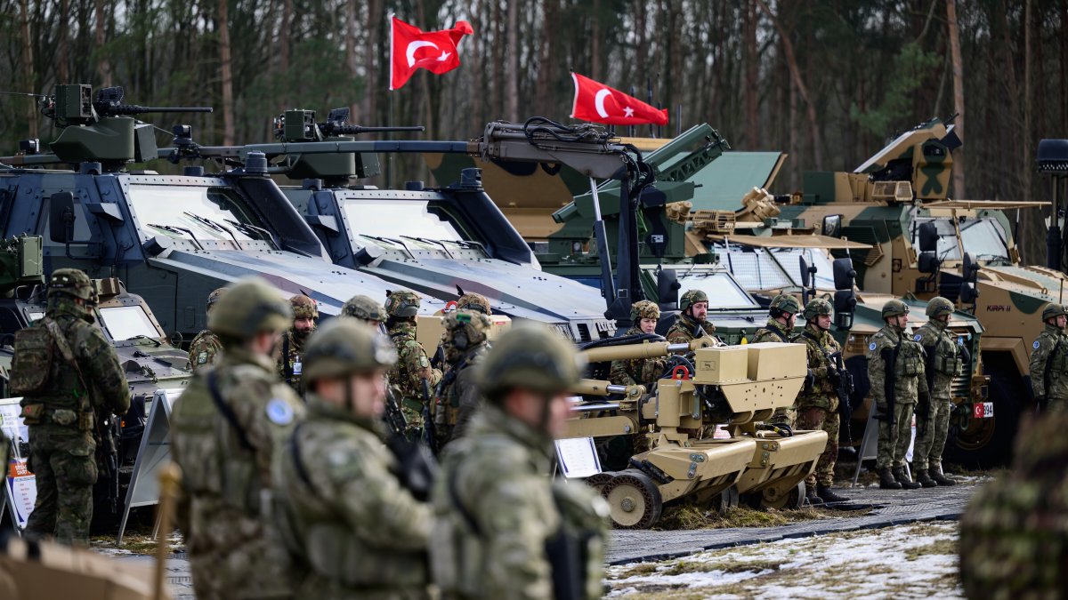 Turkish soldiers join NATO's largest multinational exercise of the year, Lower Saxony, Bergen, Germany, Feb. 19, 2026. (Getty Images Photo)