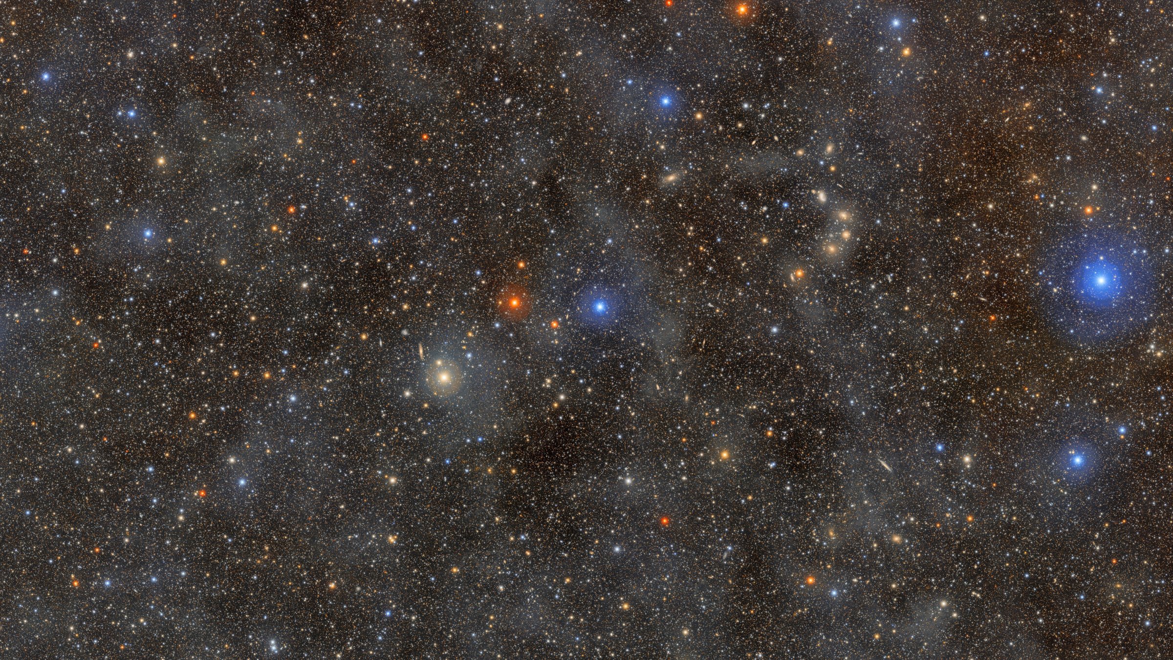 This image provided by NOIRLab shows stars in the constellation Lupus, as captured by the Vera C. Rubin Observatory. (AP Photo)