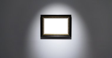 An empty frame in an art gallery. (Shutterstock Photo)