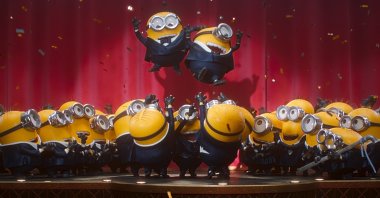 This image released by Universal Pictures shows a scene from Illumination's "Minions &amp; Monsters." (AP Photo)