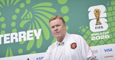 Ronald Koeman, head coach of the Netherlands, attends a press conference, Monterrey, Mexico, June 28, 2026. (EPA Photo)