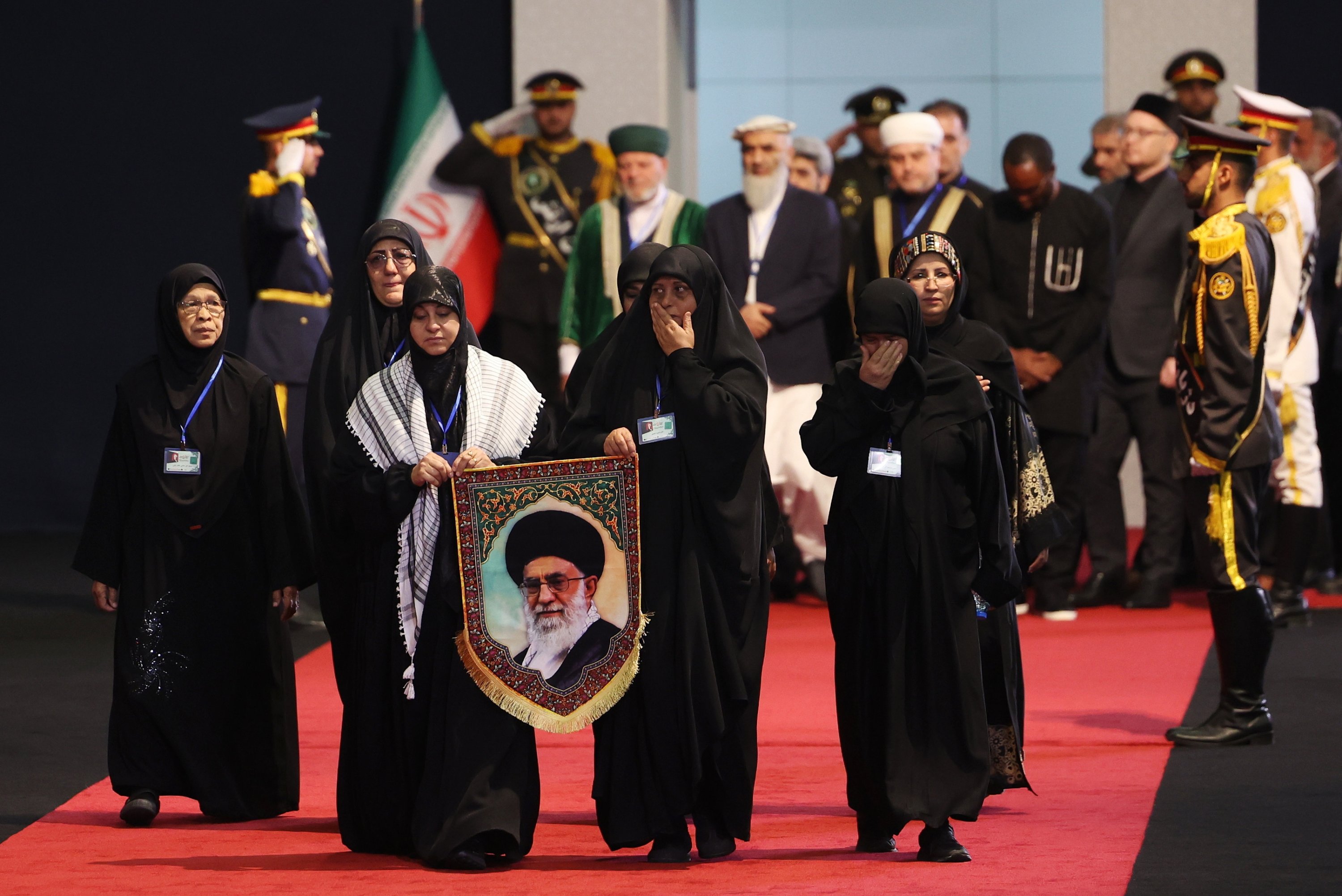 Iran stages massive Khamenei funeral to project post-war unity