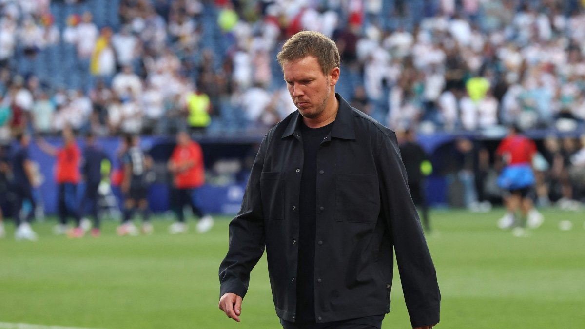 Germany head coach Julian Nagelsmann reacts after the penalty shootout loss during the 2026 FIFA World Cup Round of 32 match against Paraguay at Boston Stadium, Foxborough, U.S., June 29, 2026. (AFP Photo)