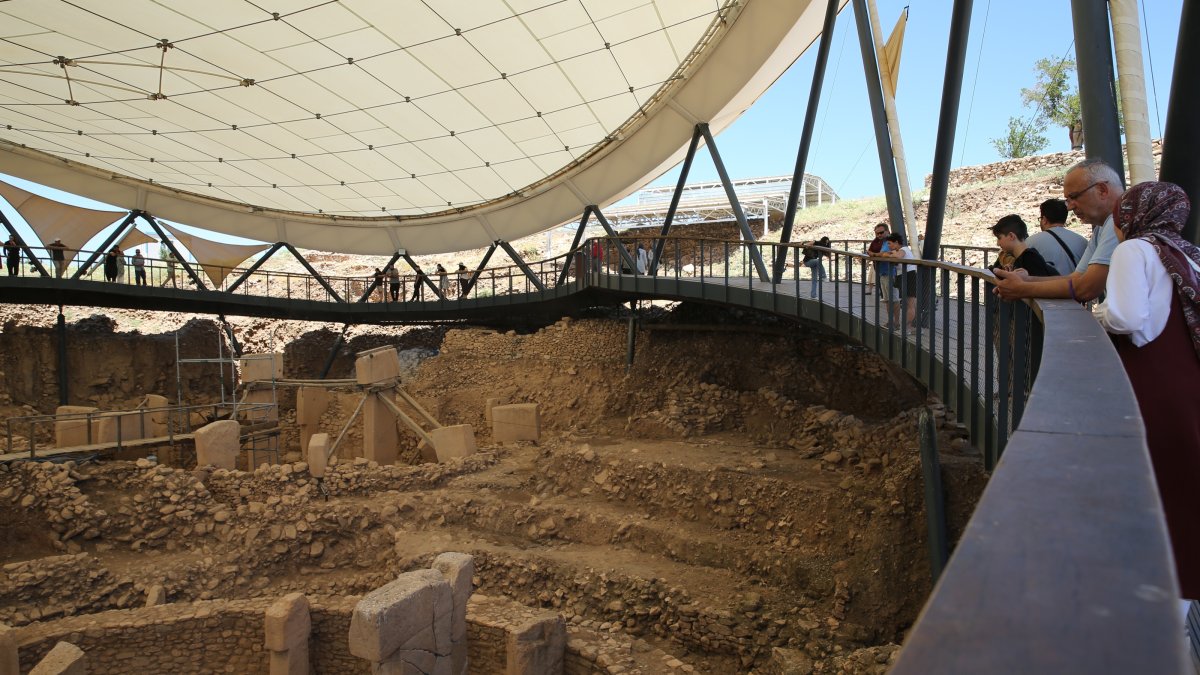 A general view of an excavation site is seen in Göbeklitepe in the southeastern province of Şanlıurfa, southeastern Türkiye, June 30, 2026. (AA Photo)