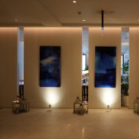 Art on display at VISION Art Platform, Bodrum, Türkiye, July 4, 2026. (DHA Photo)
