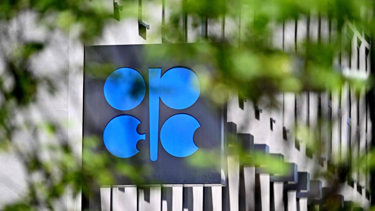 The logo of the Organization of Petroleum Exporting Countries (OPEC) is seen at its headquarters, Vienna, Austria, June 3, 2023. (AFP Photo)
