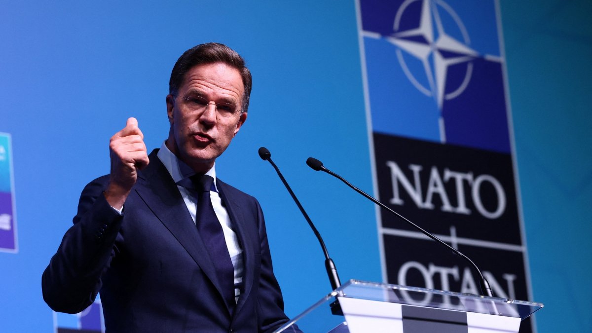 NATO Secretary-General Mark Rutte holds a press conference ahead of a NATO leaders summit in Ankara, Türkiye, July 6, 2026. (Reuters Photo)
