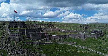 A general view of Kars Castle, Kars, eastern Türkiye, July 5, 2026. (İHA Photo)