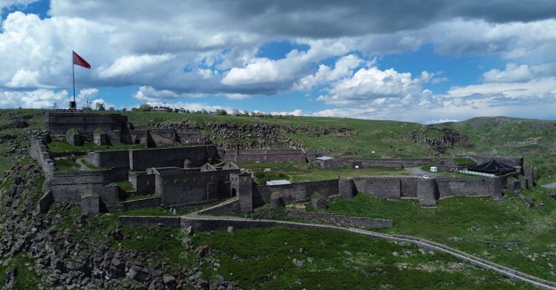 A general view of Kars Castle, Kars, eastern Türkiye, July 5, 2026. (İHA Photo)