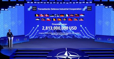 NATO Secretary-General Mark Rutte speaks at the NATO Summit Defense Industry Forum, on the sidelines of the NATO leaders&amp;amp;#039; summit, Ankara, Türkiye, July 7, 2026. (Reuters Photo)