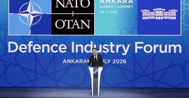 NATO Secretary-General Mark Rutte speaks during the high-level defense announcements at the NATO Summit Defense Industry Forum, on the sidelines of the NATO leaders' summit, Ankara, Türkiye, July 7, 2026. (Reuters Photo)