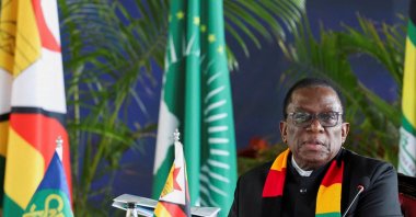 Zimbabwe's President Emmerson Mnangagwa attends the Heads of State from Southern and Eastern Africa meeting in Nairobi to discuss efforts to make peace in the DRC, at the State House, Nairobi, Kenya, Aug. 1, 2025. (Reuters Photo)