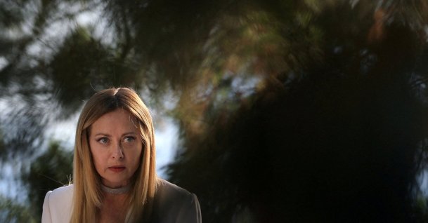 Italian Prime Minister Giorgia Meloni attends a press conference in Antibes, south of France, June 25, 2026. (Reuters Photo)