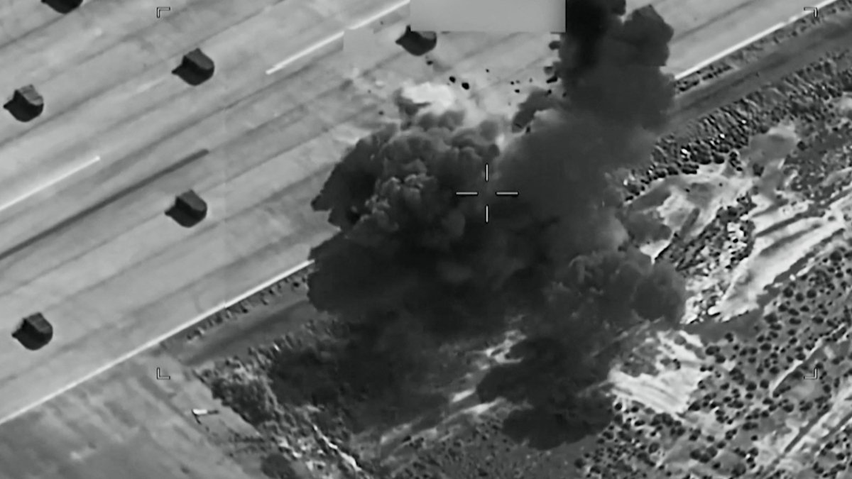 This screengrab provided by U.S. CENTCOM shows a fresh round of strikes against Iran, July 9, 2026. (AFP Photo)