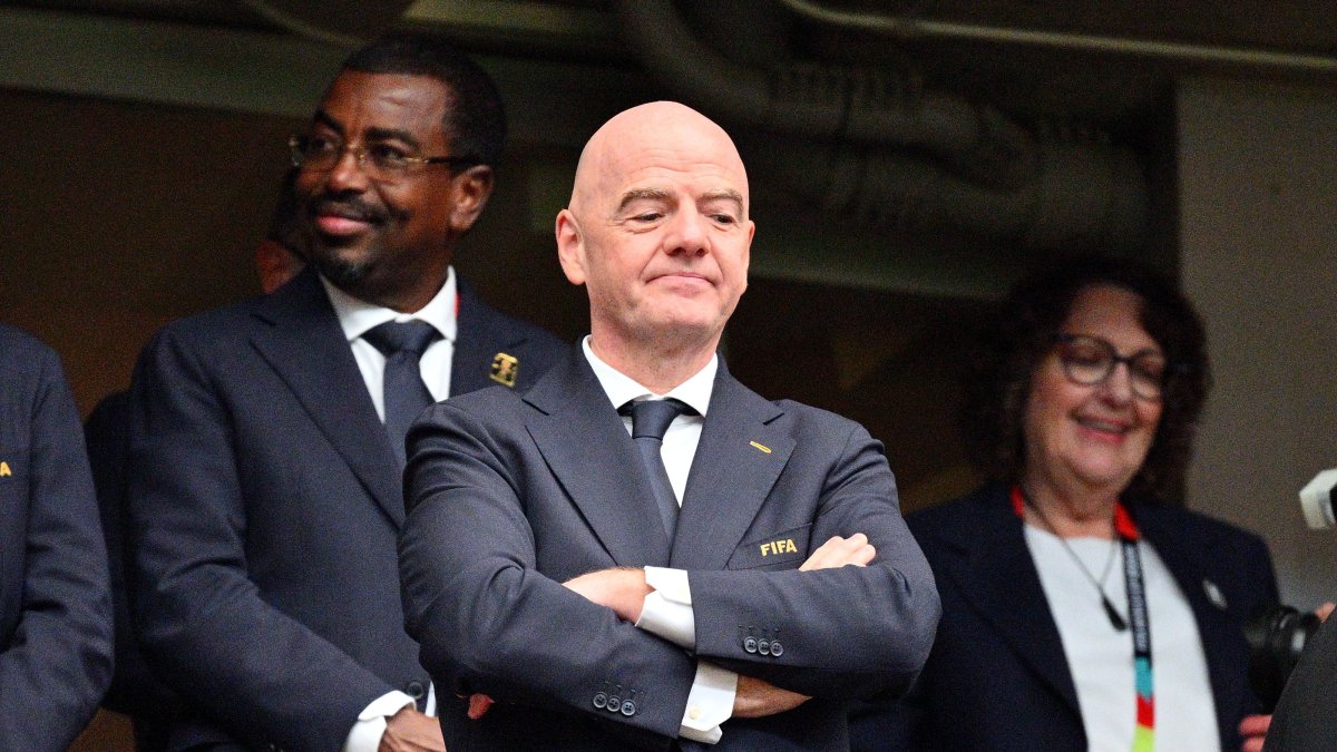 FIFA President Gianni Infantino during the FIFA World Cup 2026 Round of 16 match between Canada and Morocco, Houston, July 4, 2026. (EPA Photo)