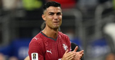 Cristiano Ronaldo looks dejected as Portugal are eliminated from the 2026 FIFA World Cup Round of 16 against Spain at Dallas Stadium, Arlington, U.S., July 6, 2026. (Reuters Photo)