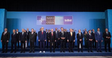 Leaders of NATO member countries pose before the summit, Ankara, Türkiye, July 8, 2026. (AA Photo)