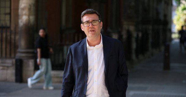 Andy Burnham, British member of parliament (MP) for Makerfield, arrives for a radio interview on LBC's "Tonight with Andrew Marr," London, Britain, July 2, 2026. (Reuters Photo)