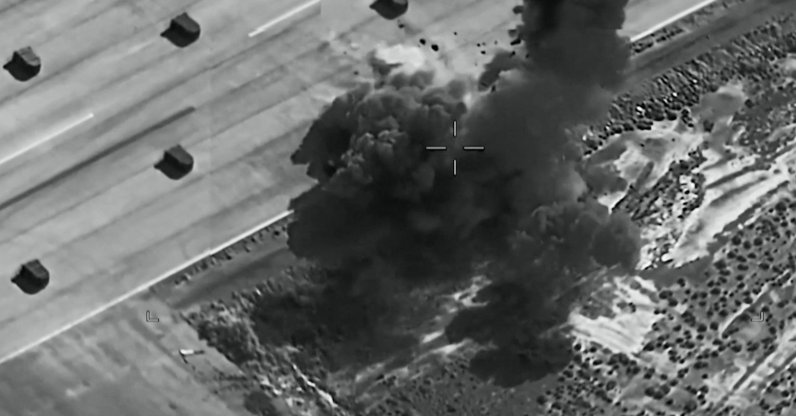 This screengrab provided by U.S. CENTCOM shows a fresh round of strikes against Iran, July 9, 2026. (AFP Photo)