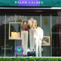 A Ralph Lauren shop display in Central London advertises the Wimbledon tennis tournament, London, U.K., June 27, 2026. (Getty Images Photo)