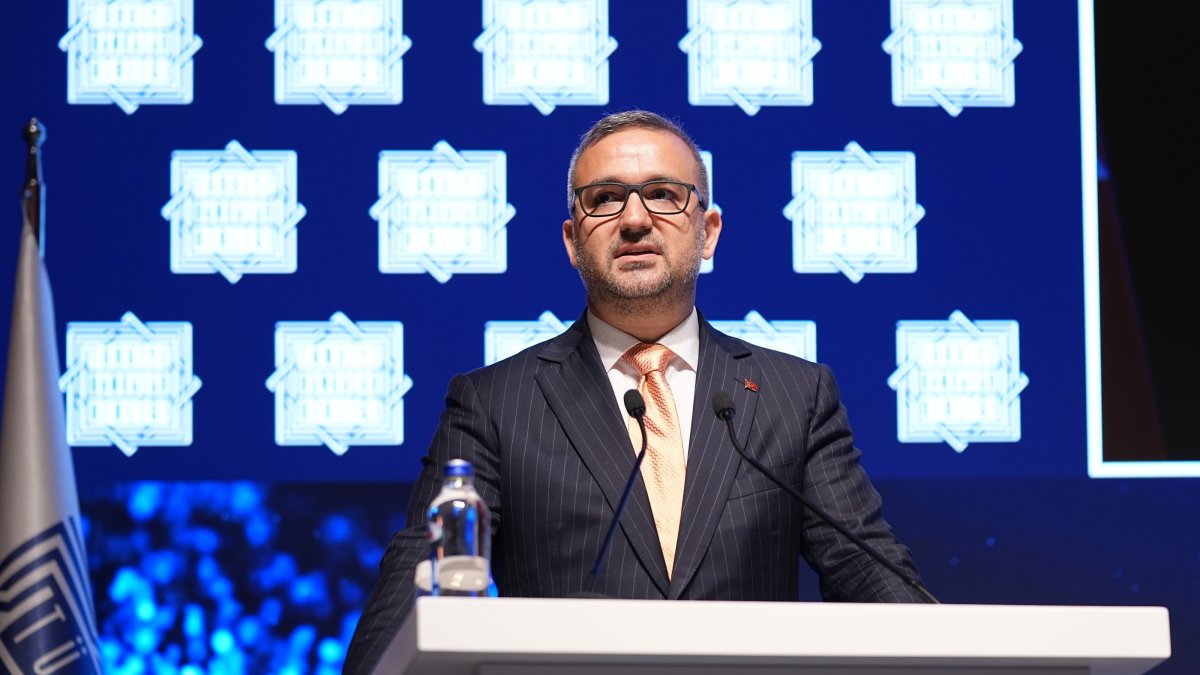 Central Bank of the Republic of Türkiye (CBRT) Governor Fatih Karahan speaks at the General Assembly of the Banks Association of Türkiye (TBB), Istanbul, Türkiye, June 12, 2026. (AA Photo)