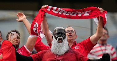 Turkish fans react ahead of the World Cup Group D match against the United States, Inglewood, U.S., June 25, 2026. (AP Photo)