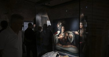 Visitors explore "The Seal of the Heart: The Manuscript Collection and Family Legacy of Reisülküttap Hacı Mustafa Efendi" exhibition, Istanbul, Türkiye, July 8, 2026. (AA Photo)