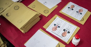 A ballot is seen with the option to vote for Recep Tayyip Erdoğan and main opposition candidate Kemal Kılıçdaroğlu for a pivotal presidential run-off election, Istanbul, Türkiye, May 28, 2023. (Getty Images Photo)